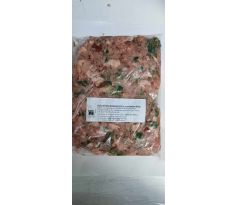 Kuře mleté s droby, špenátem a pohankou 800g
